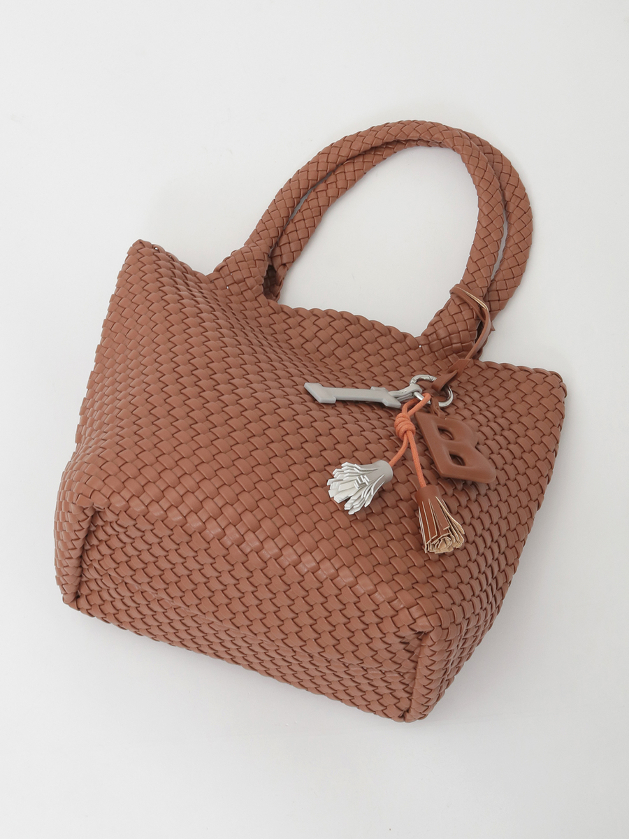 チャーム付きメッシュトートバッグ 詳細画像 クロ 5