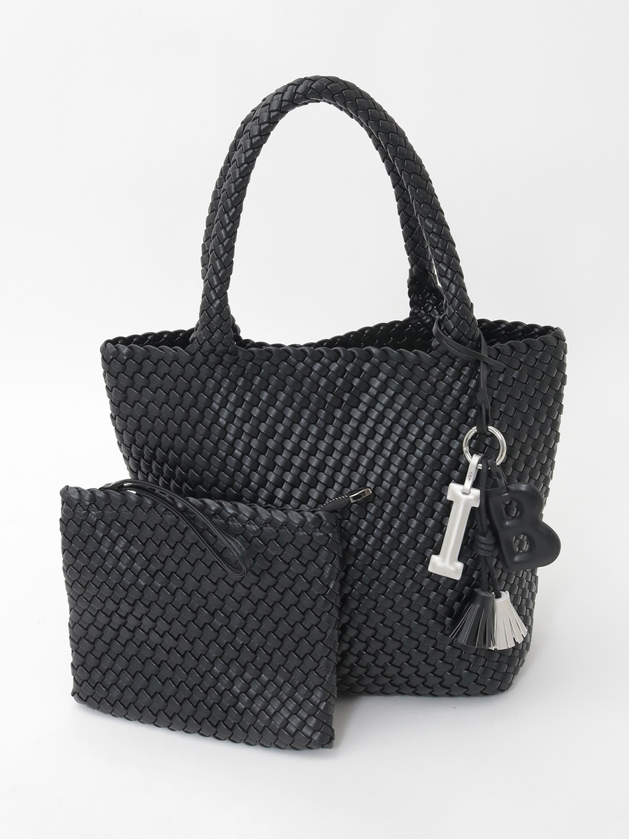 チャーム付きメッシュトートバッグ 詳細画像 クロ 1