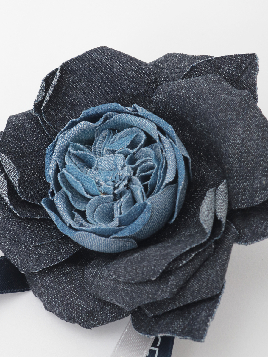 デニムローズコサージュ 詳細画像 インディゴ 3