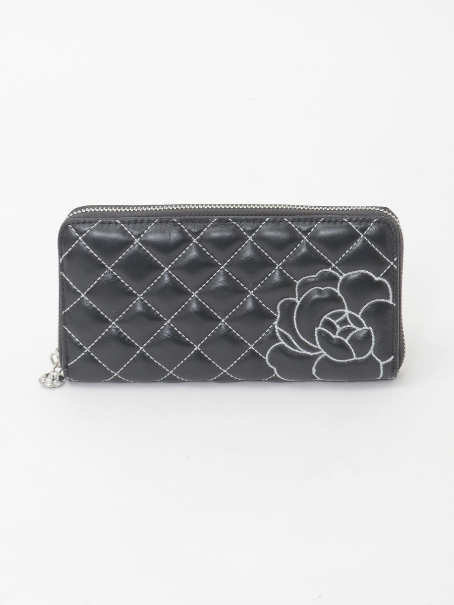 カメリアキルティング長財布 詳細画像 クロ 1