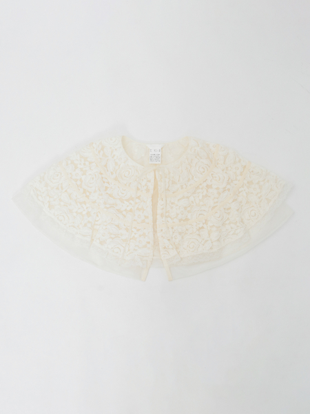 フラワーレースフリルストール