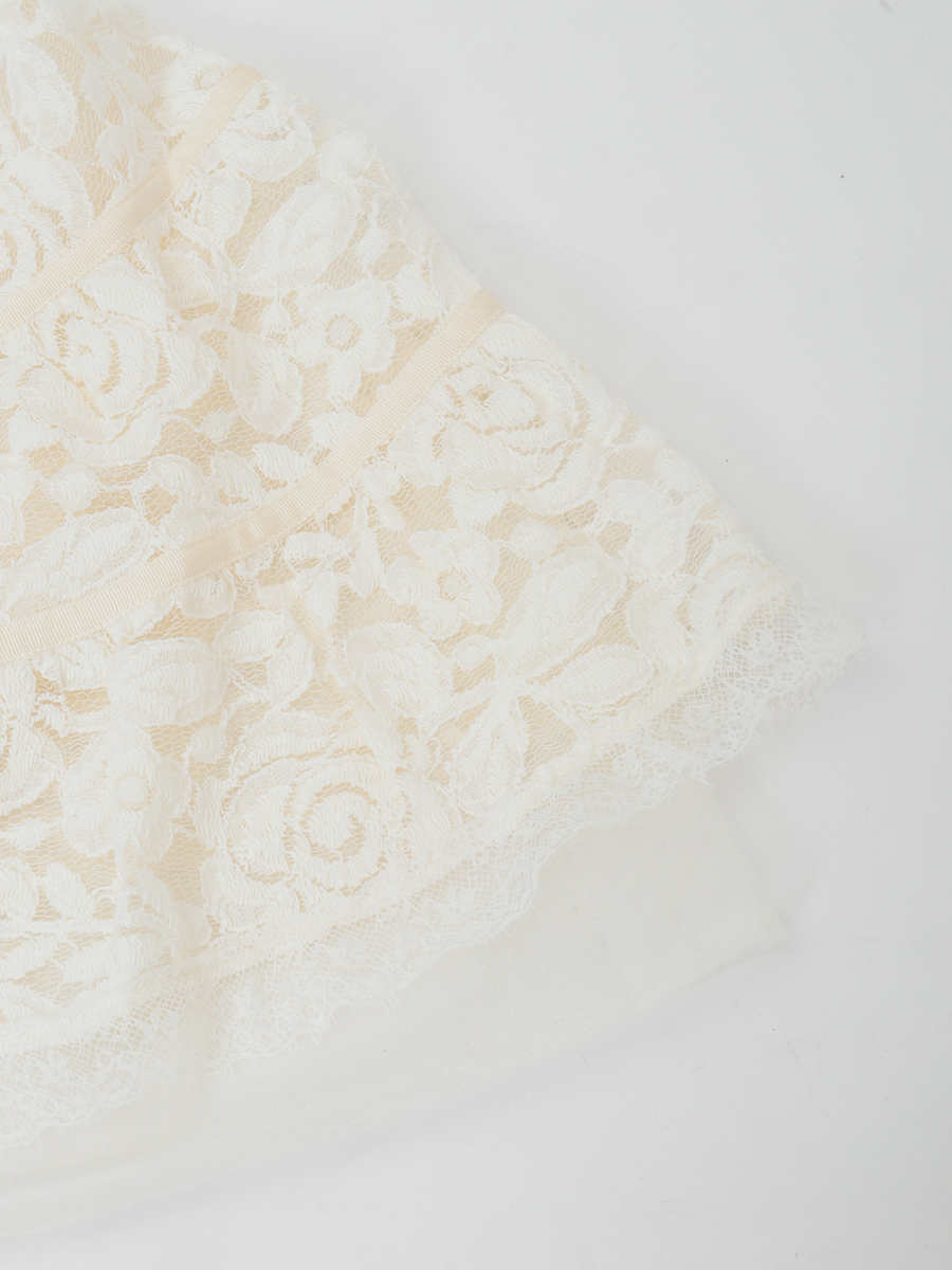 フラワーレースフリルストール 詳細画像 クロ 4
