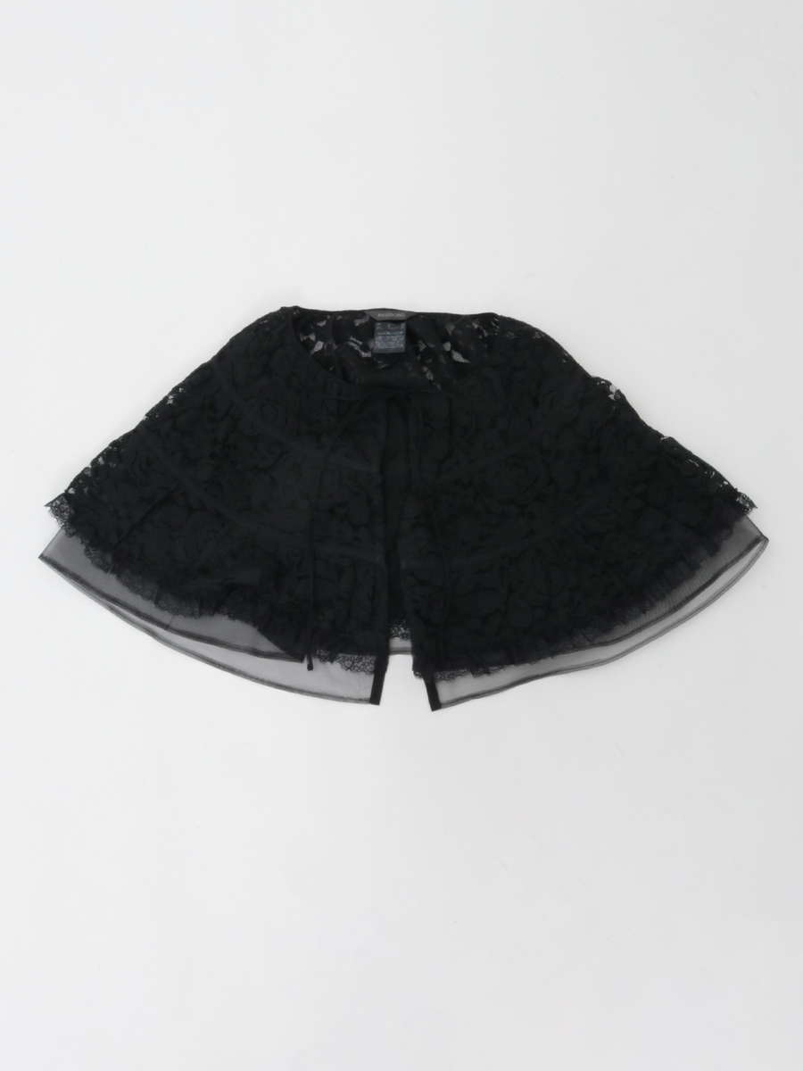 フラワーレースフリルストール 詳細画像 クロ 1