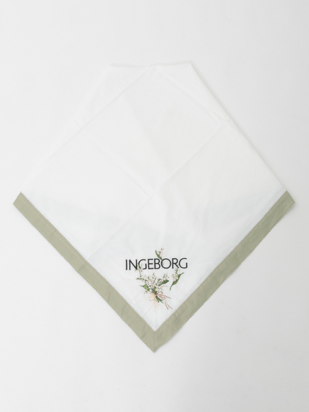 すずらん刺繍ストール