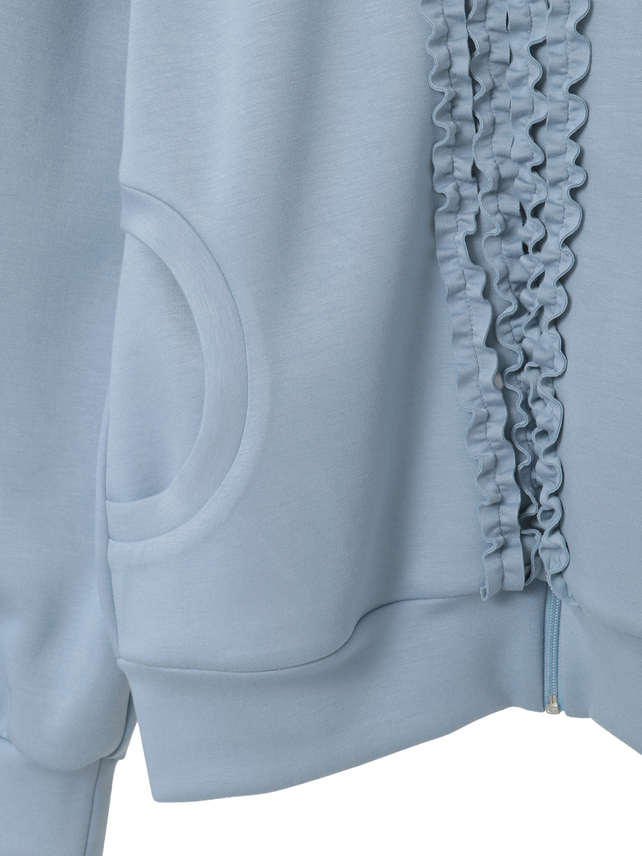 フリル使いカットソーパーカー 詳細画像 クロ 5