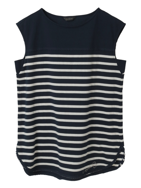 フレンチスリーブボーダーカットソー