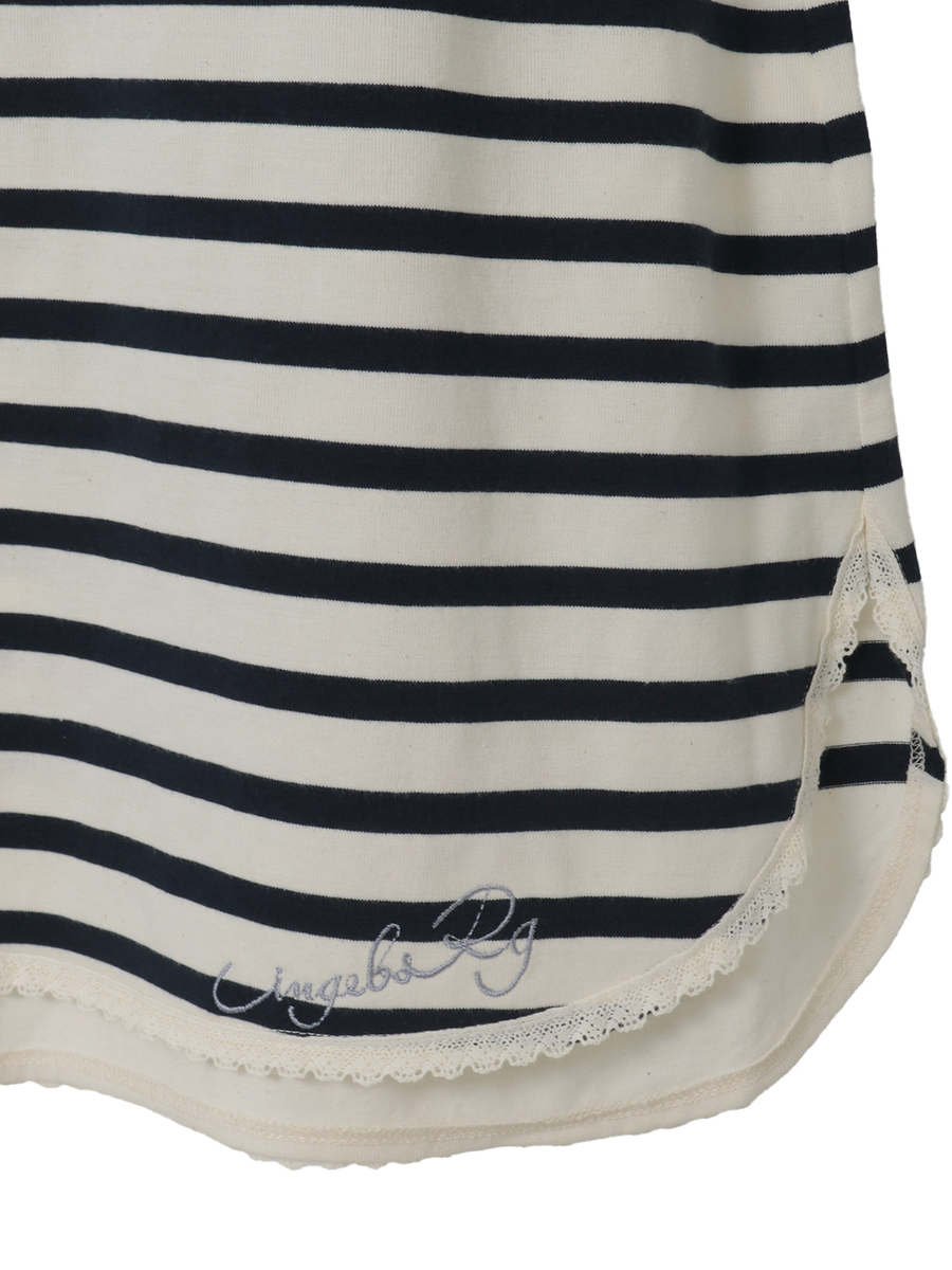 フレンチスリーブボーダーカットソー 詳細画像 ネイビー&times;シロ 5