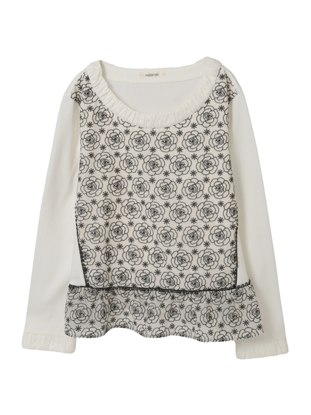 カメリアシフォンレース使いカットソー