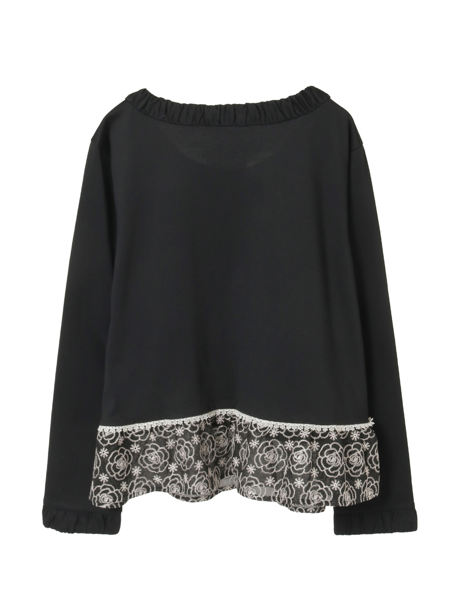 カメリアシフォンレース使いカットソー 詳細画像 ピンク 2