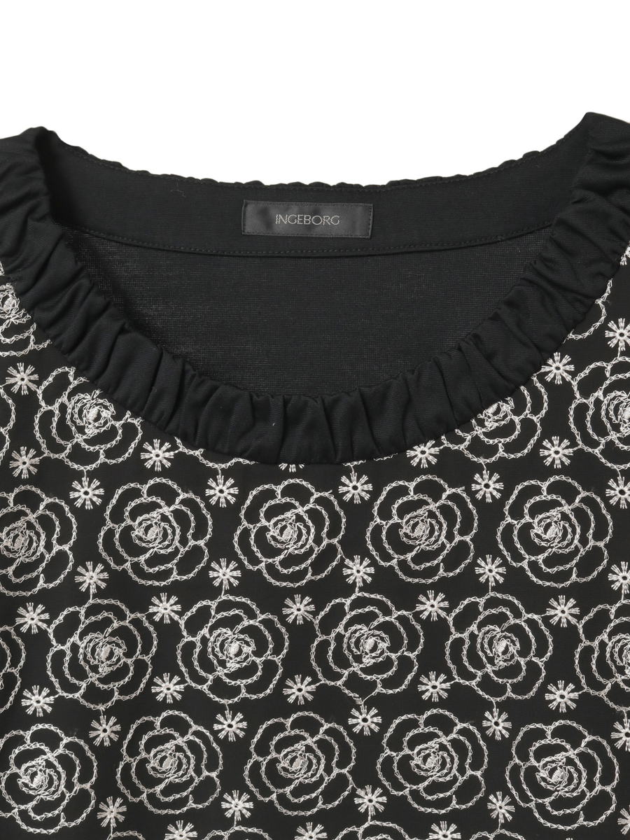 カメリアシフォンレース使いカットソー 詳細画像 ピンク 3