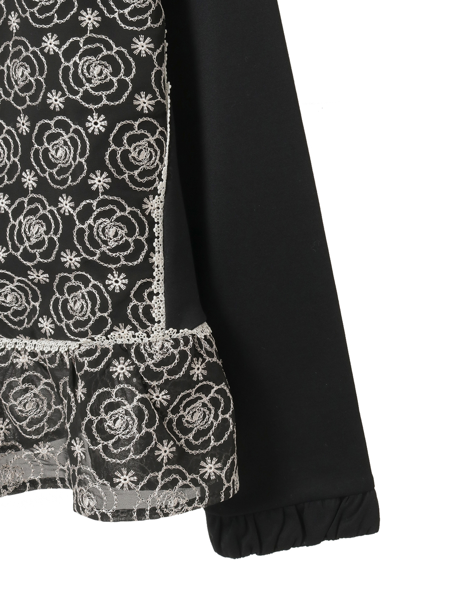 カメリアシフォンレース使いカットソー 詳細画像 ピンク 4