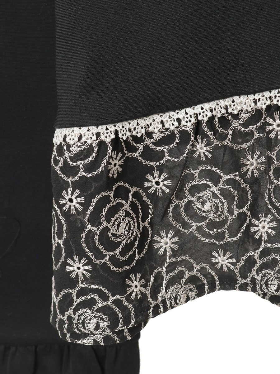 カメリアシフォンレース使いカットソー 詳細画像 ピンク 6