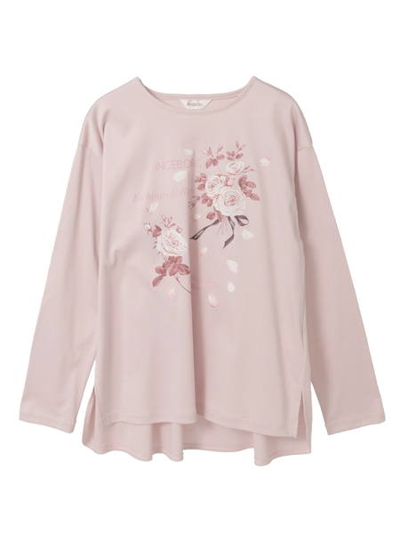 エッチングローズワンポイントpt.カットソー