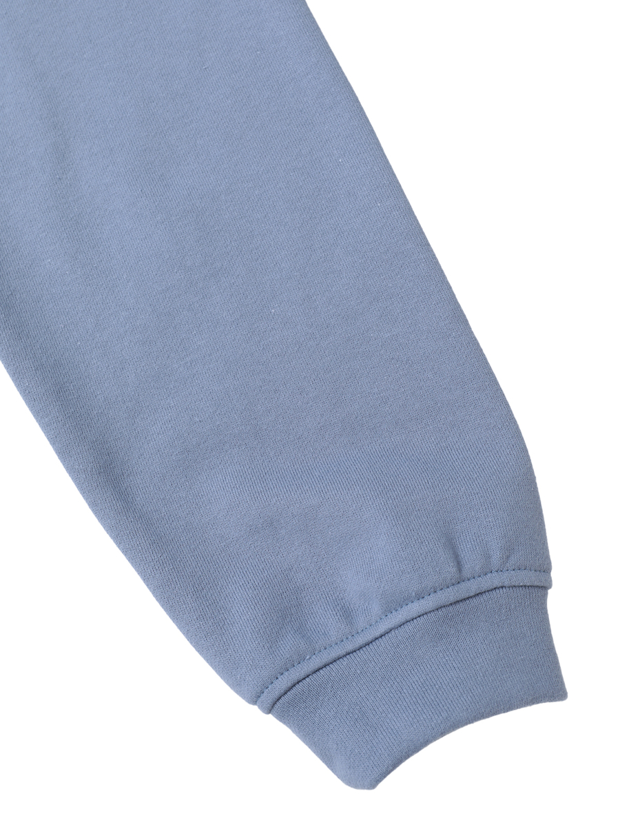 ふわふわロゴ刺繍入り裏毛トレーナー 詳細画像 クロ 4