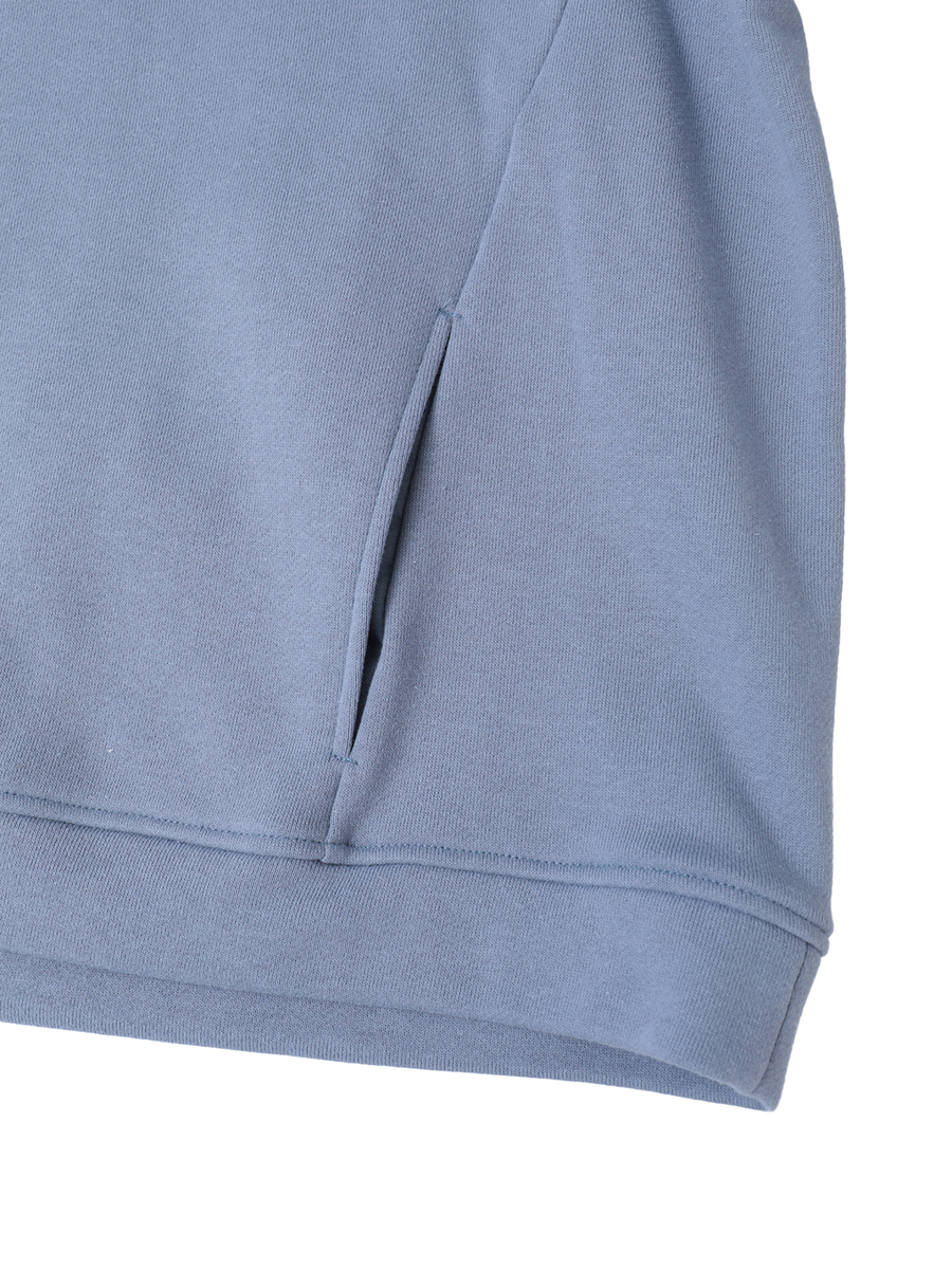 ふわふわロゴ刺繍入り裏毛トレーナー 詳細画像 クロ 5