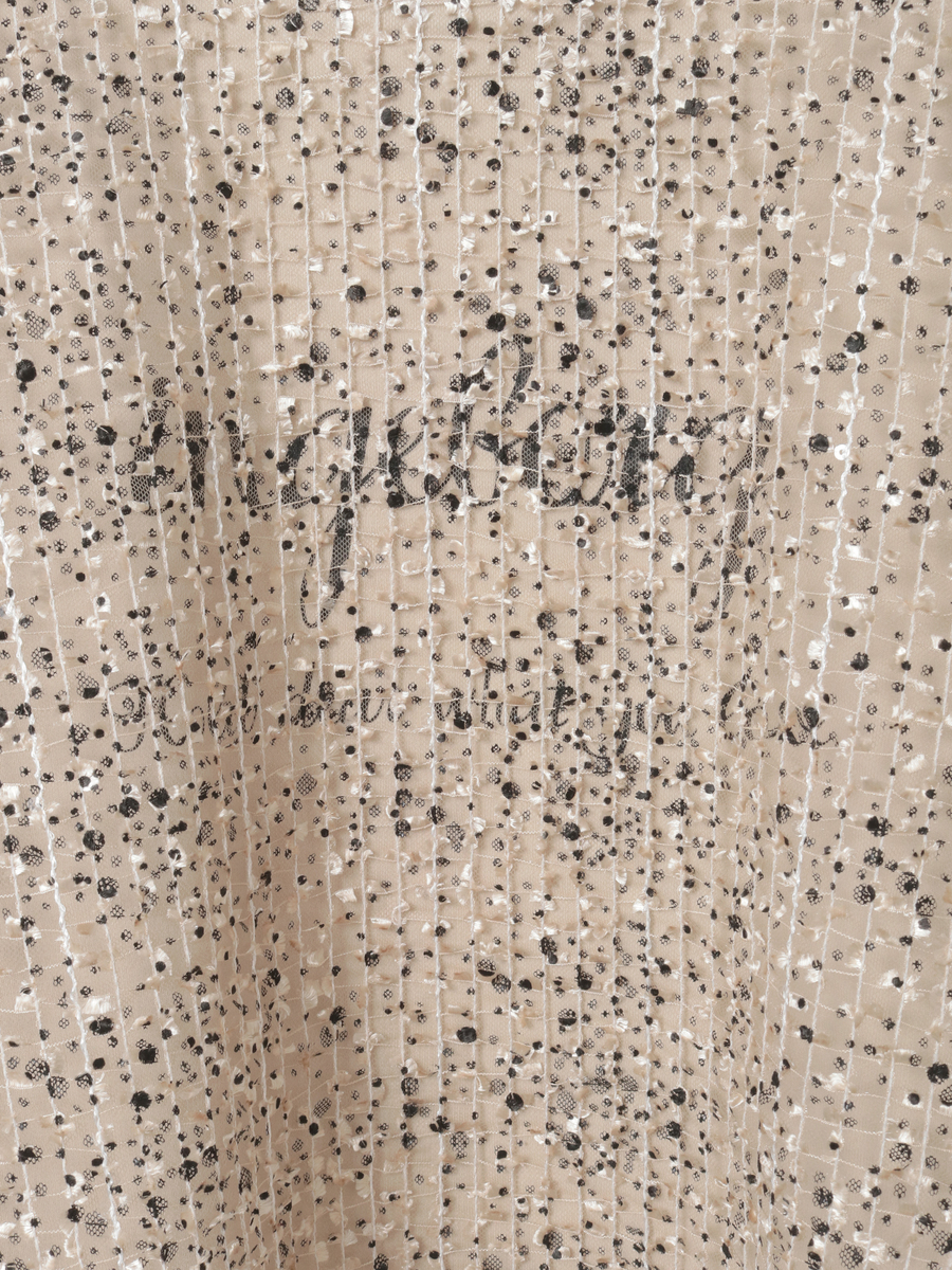 フロッキードットpt.チェックチュール使いレイヤードカットソー 詳細画像 シロ 6