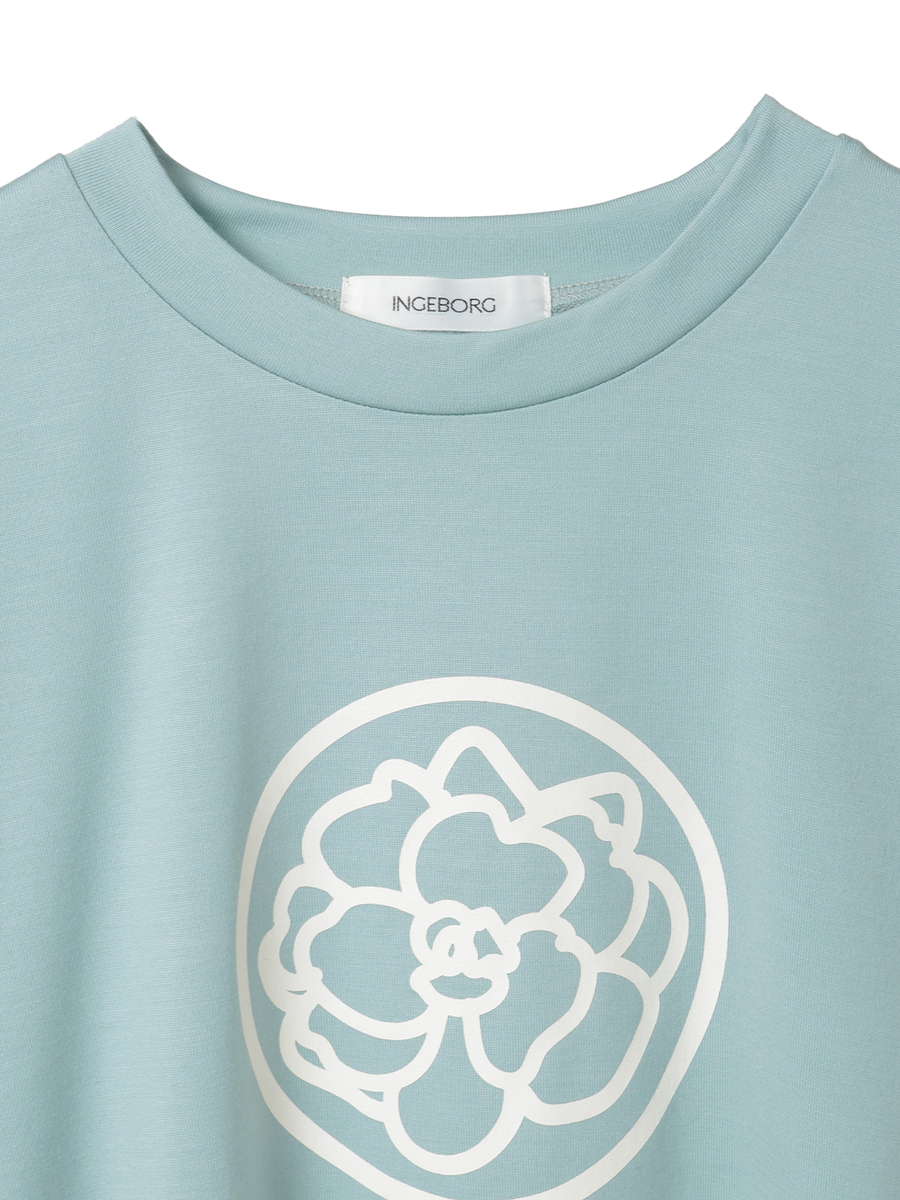 カメリアロゴワンポイントpt.カットソー 詳細画像 グリーン 3