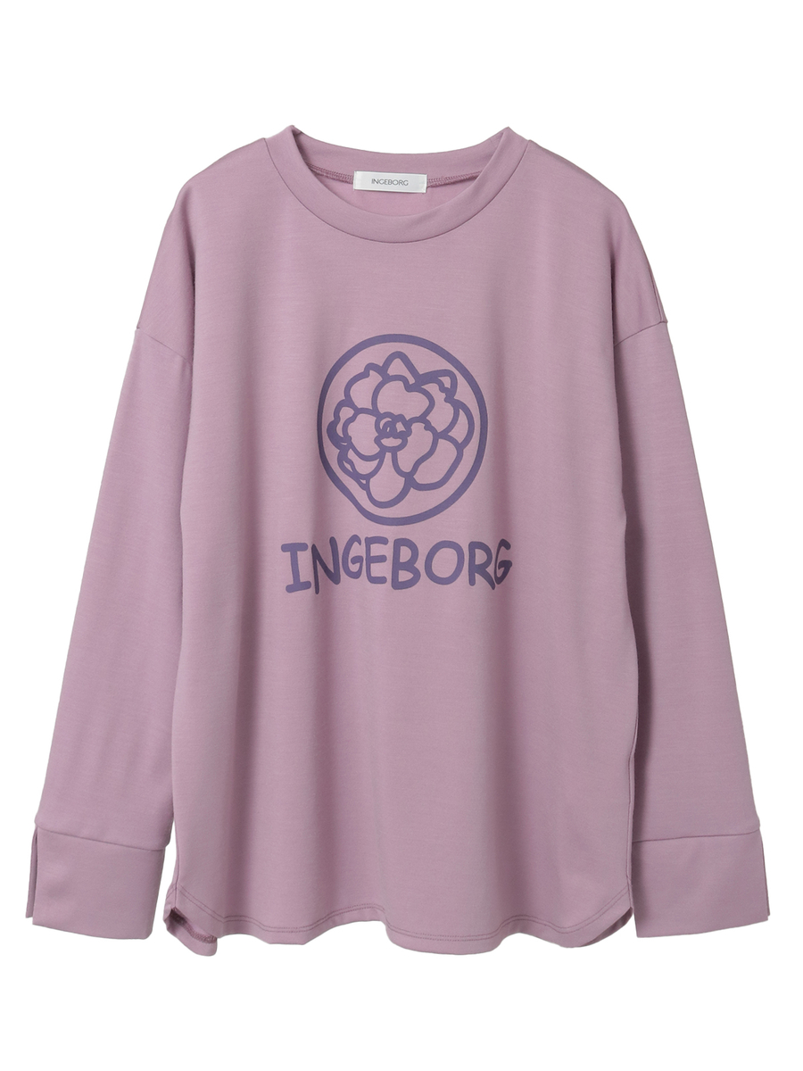 カメリアロゴワンポイントpt.カットソー 詳細画像 パープル 1