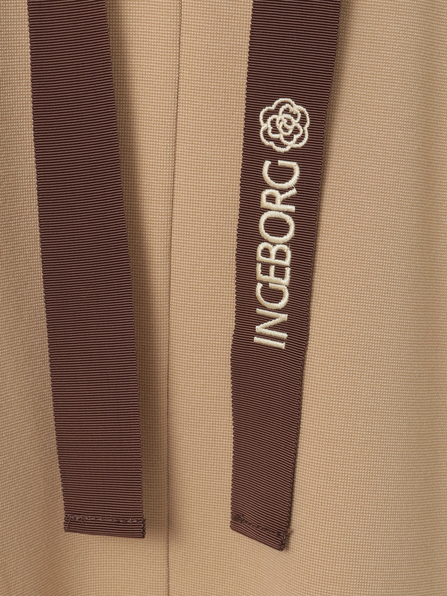 カメリアロゴ刺繍入りカットソーフーディ 詳細画像 シロ 7