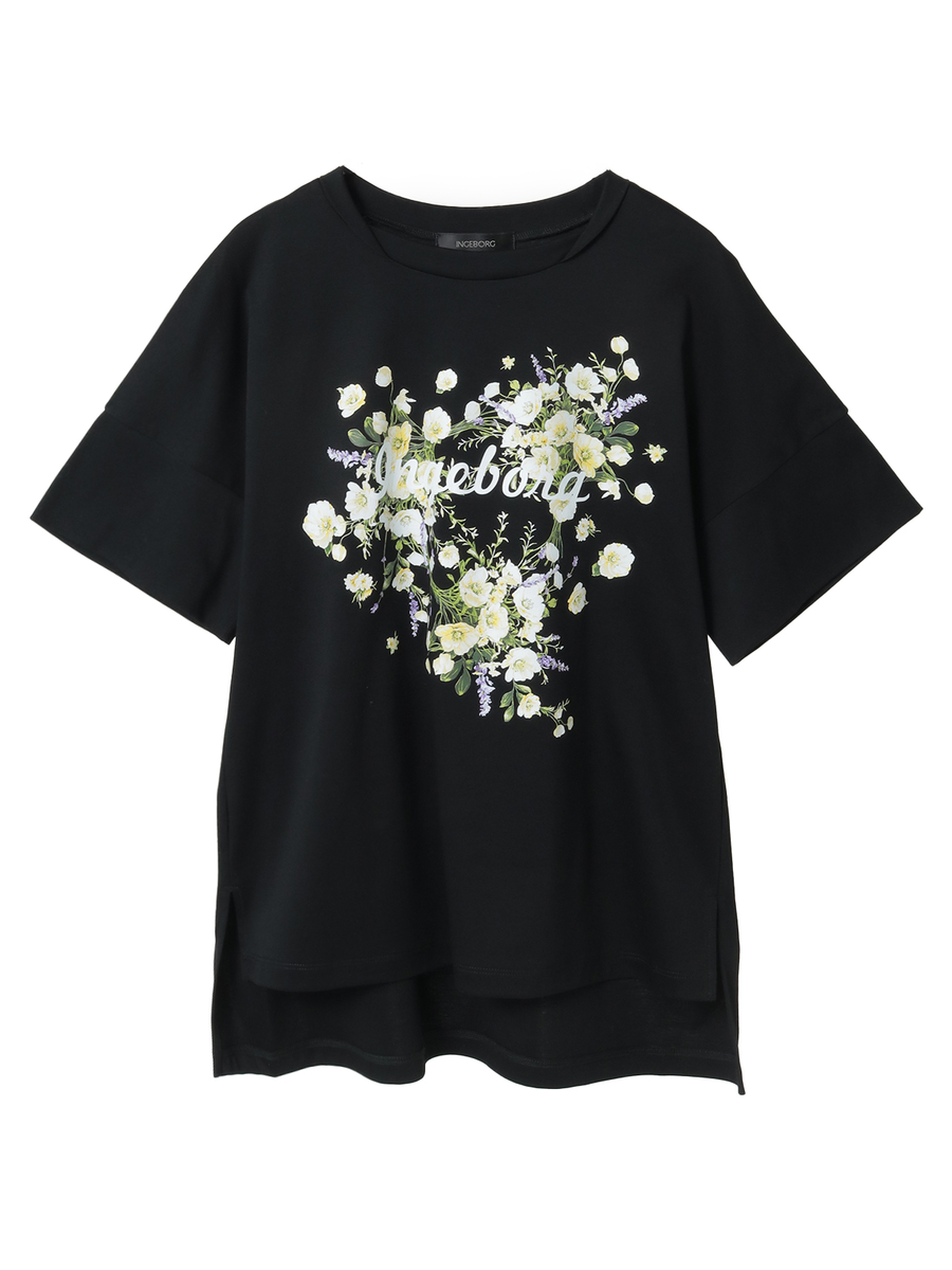 アネモネワンポイントpt.Tシャツ 詳細画像 クロ 1