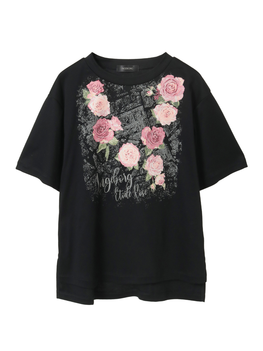 エトワールローズワンポイントpt.カットソー 詳細画像 クロ 1