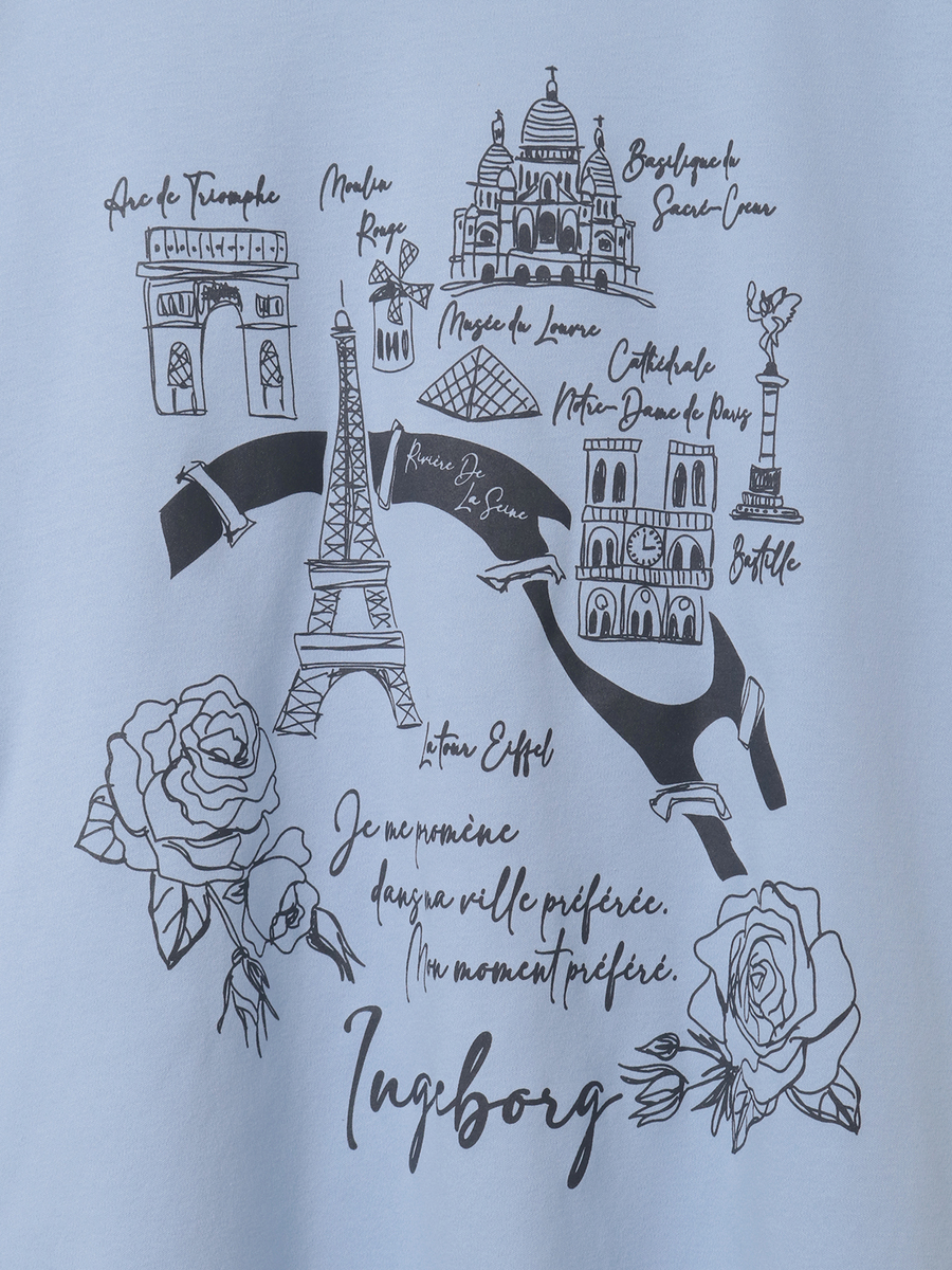 フレンチアートプリントカットソー 詳細画像 イエロー 6