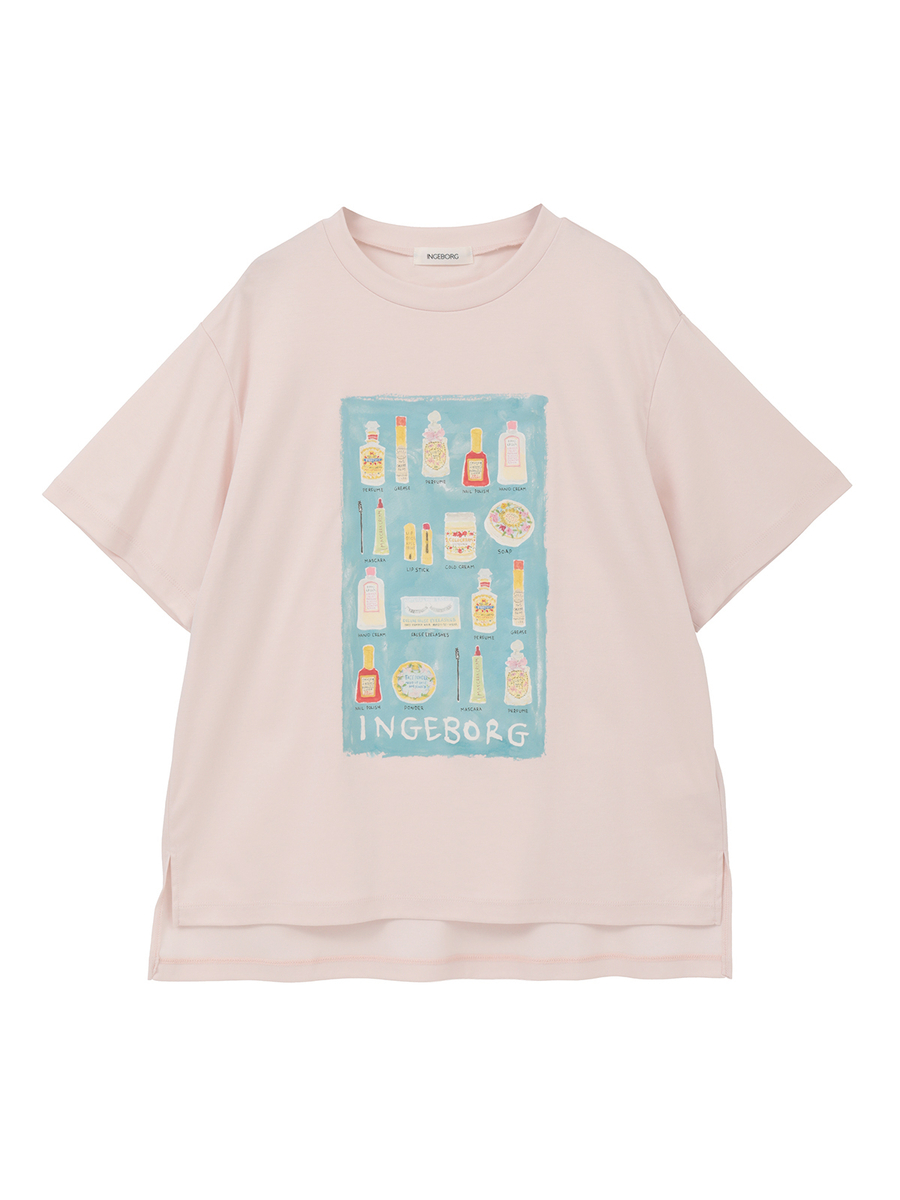 コスメティックワンポイントpt.カットソー 詳細画像 ブルー 1