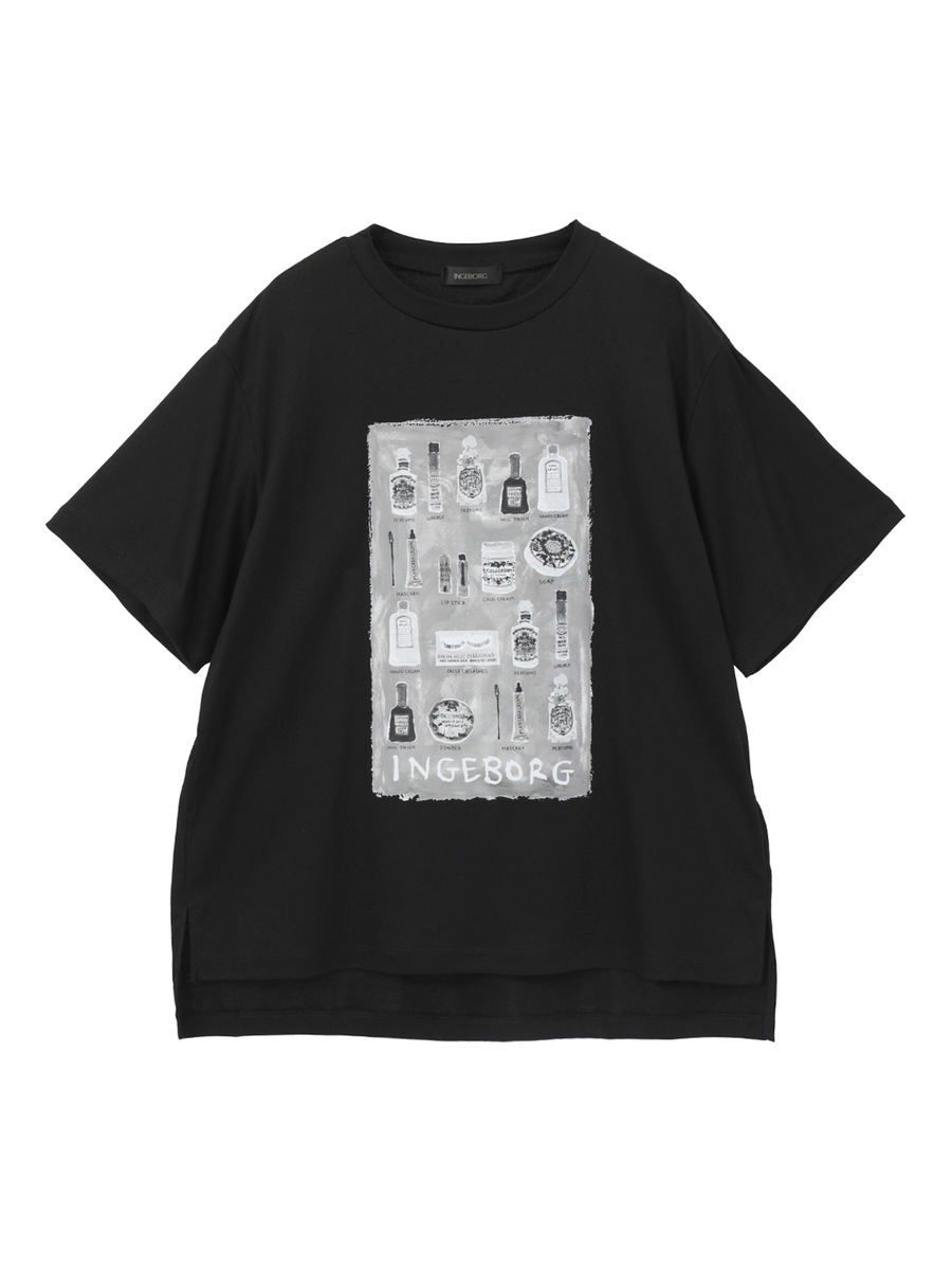 コスメティックワンポイントpt.カットソー 詳細画像 クロ 1