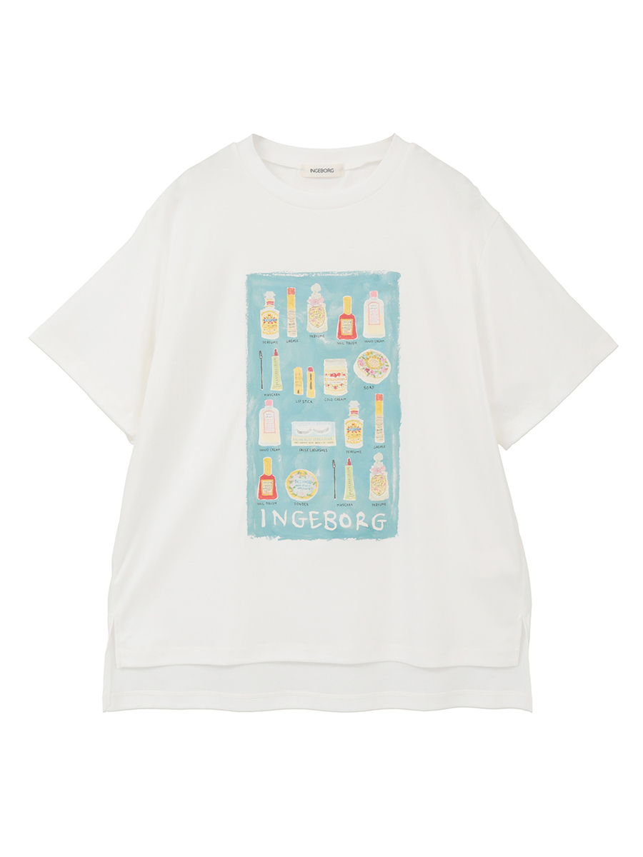 コスメティックワンポイントpt.カットソー 詳細画像 シロ 1