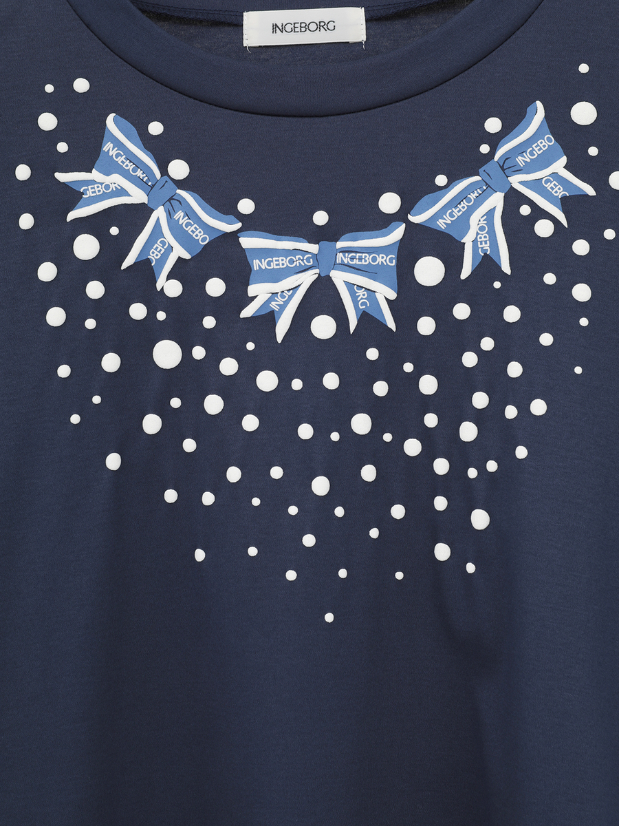 ドット＆リボンプリントTシャツ 詳細画像 コン 6