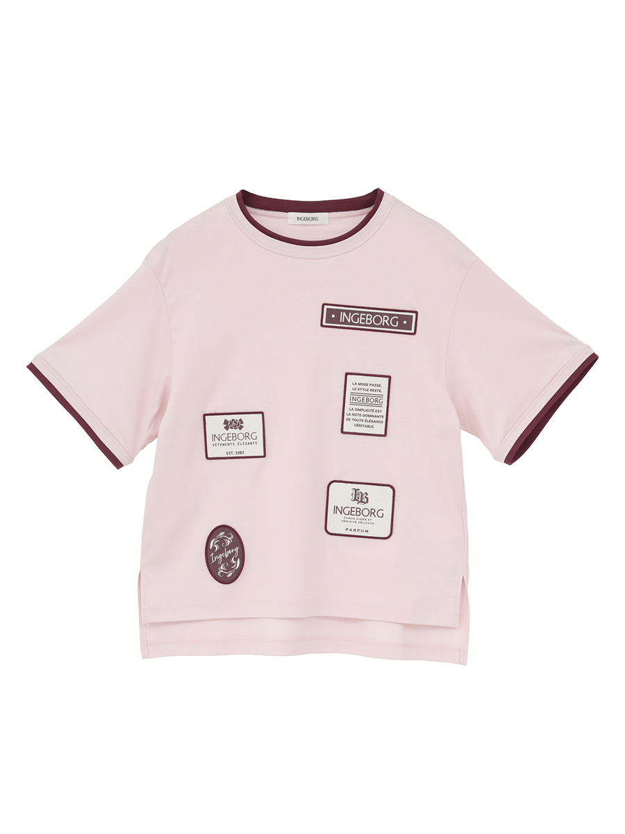 INGEBORGワッペン付きTシャツ 詳細画像 ピンク 1