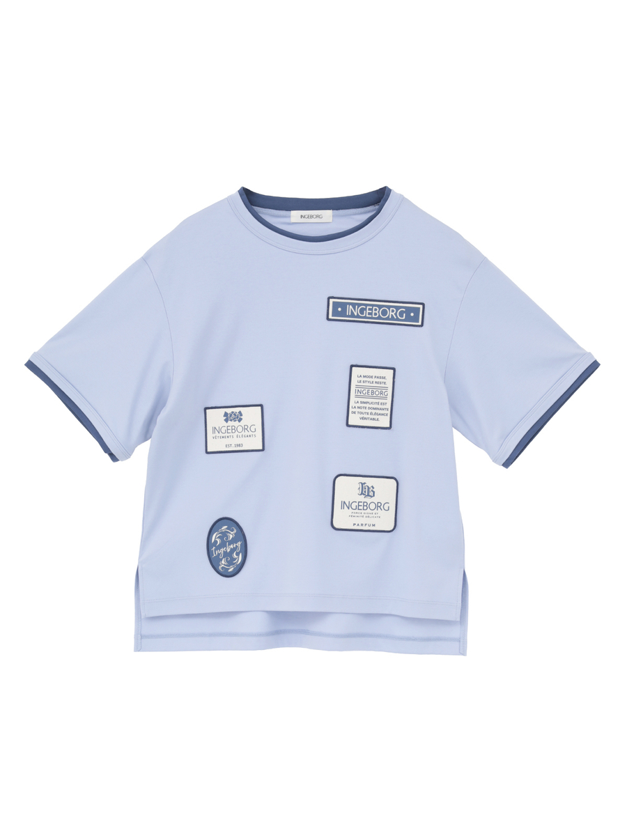 INGEBORGワッペン付きTシャツ 詳細画像 ブルー 1
