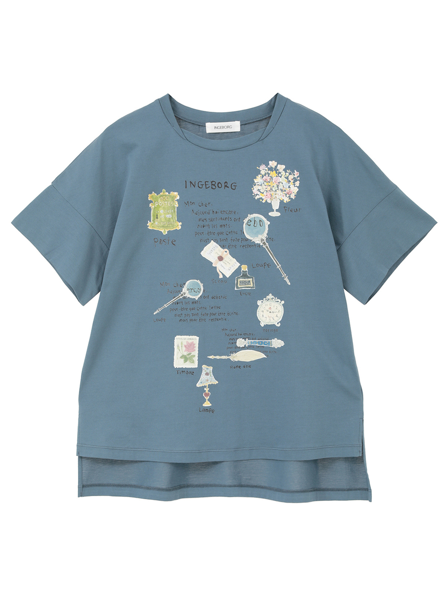 レターワンポイントpt.Tシャツ 詳細画像 クロ 1