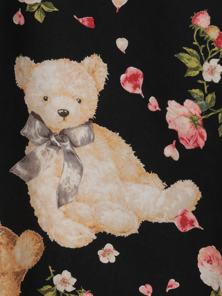 テディローズプリントフードブラウス 詳細画像 ラベンダー 11