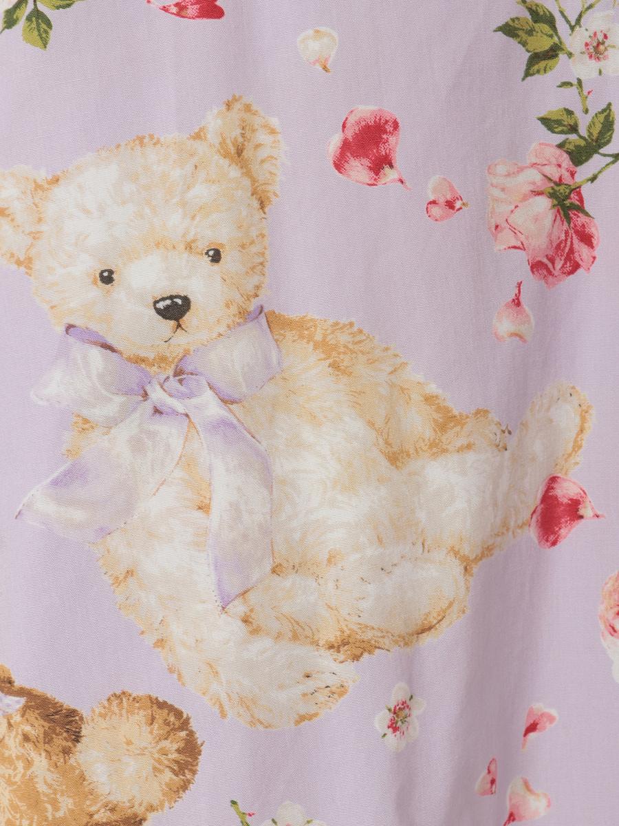 テディローズプリントフードブラウス 詳細画像 ラベンダー 13