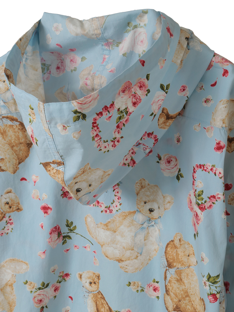 テディローズプリントフードブラウス 詳細画像 ラベンダー 4