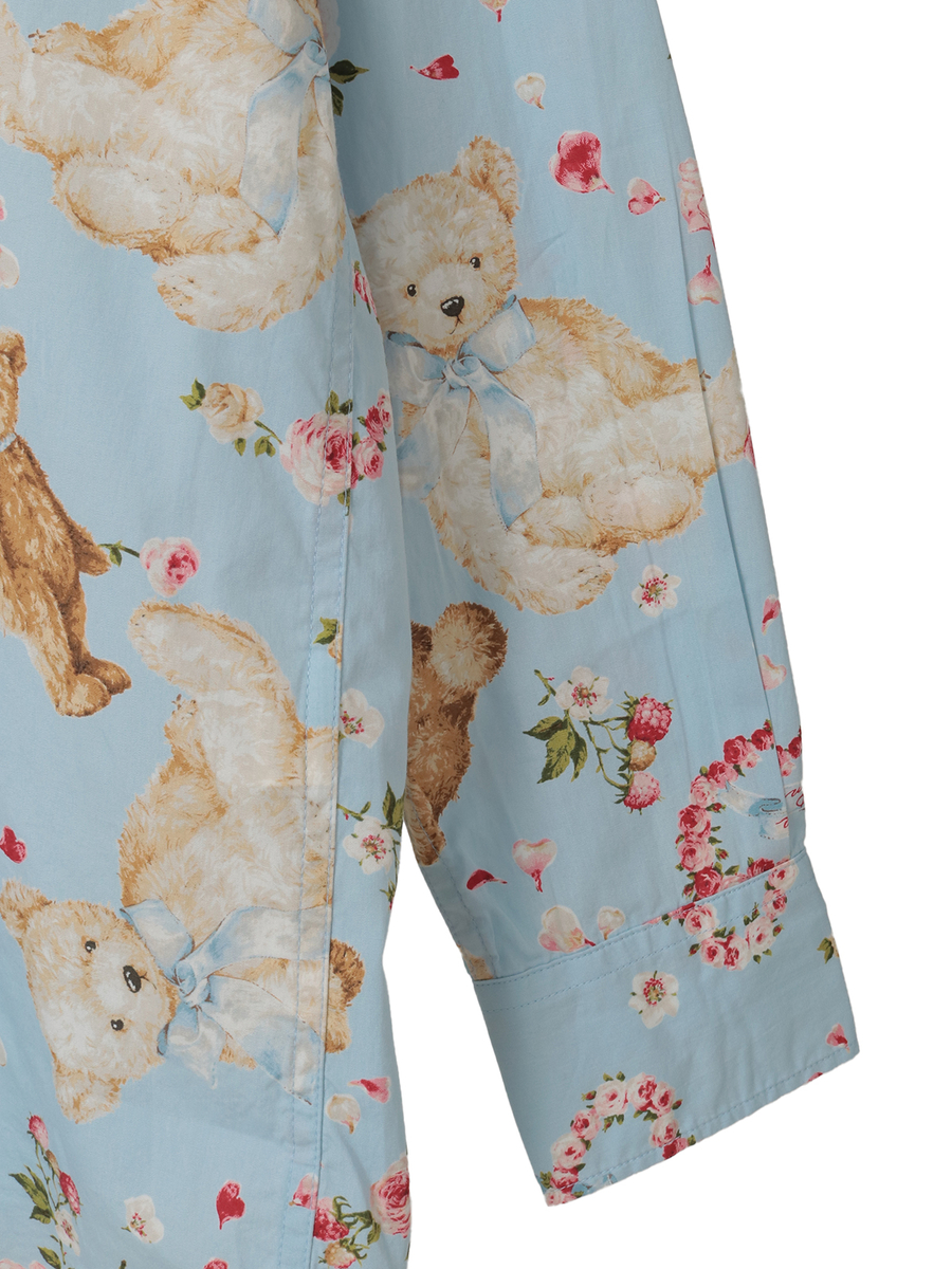 テディローズプリントフードブラウス 詳細画像 ラベンダー 5