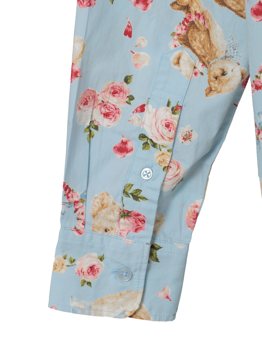 テディローズプリントフードブラウス 詳細画像 ラベンダー 6