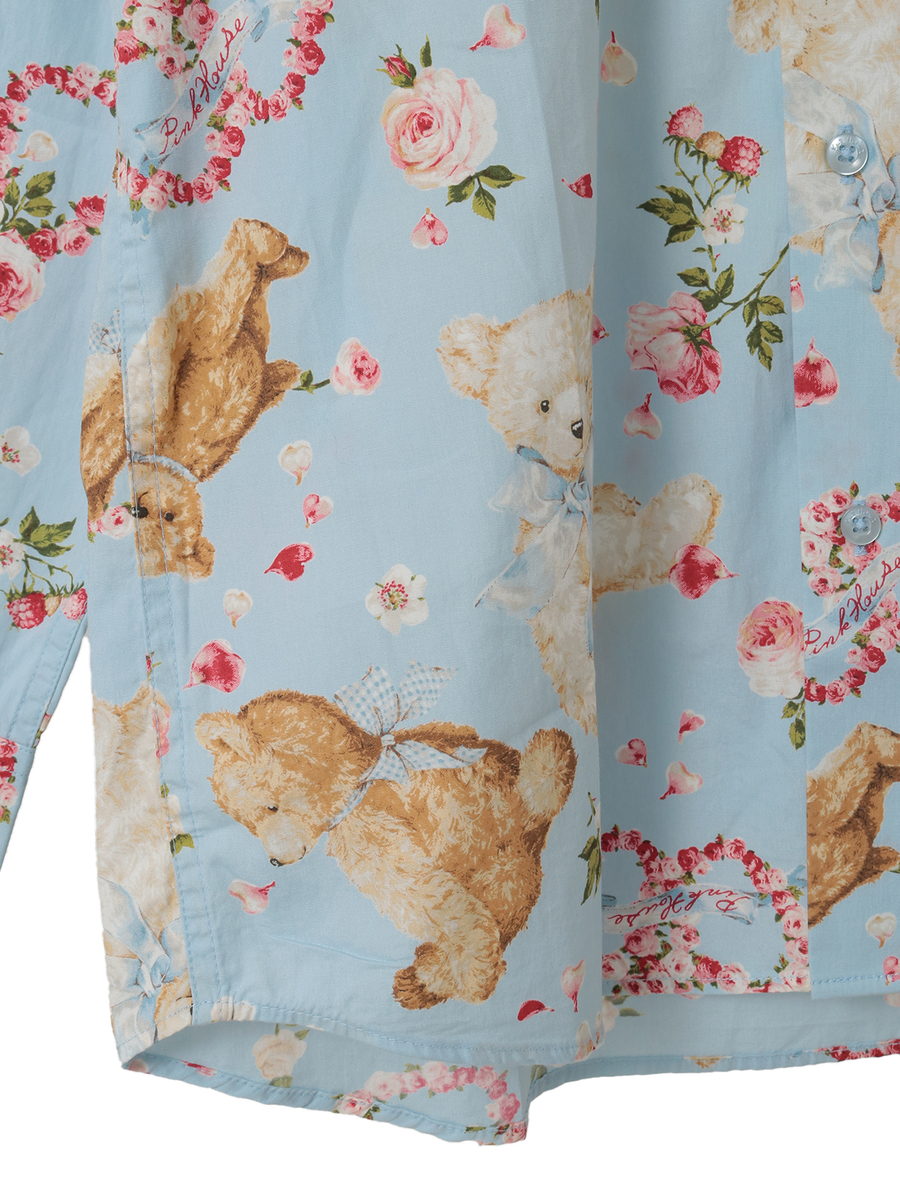 テディローズプリントフードブラウス 詳細画像 ラベンダー 7