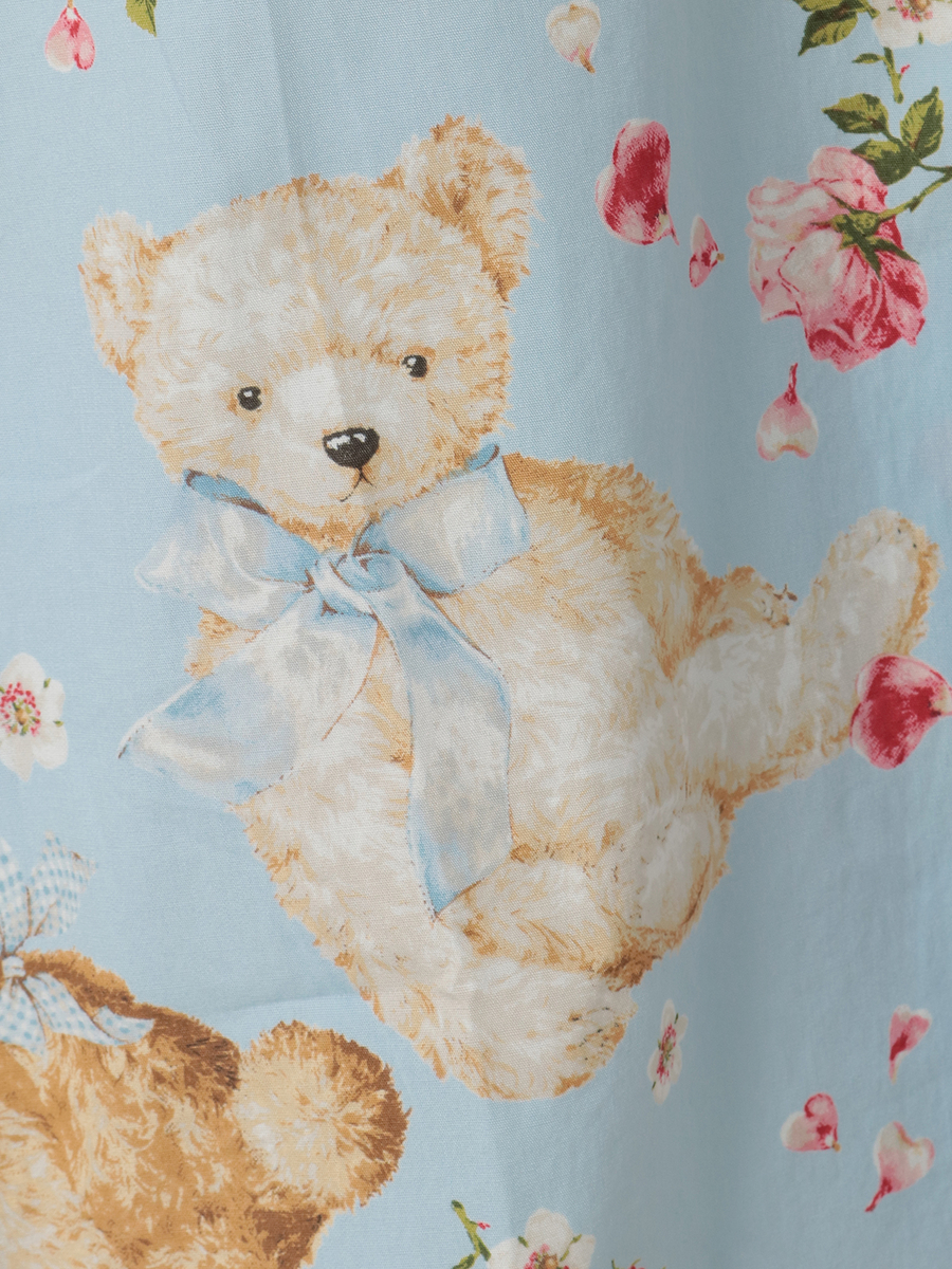 テディローズプリントフードブラウス 詳細画像 ラベンダー 8