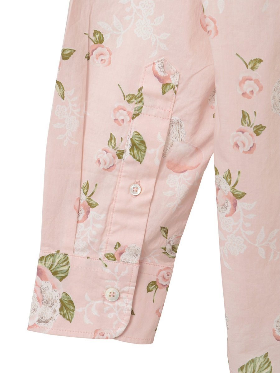 ポワン・ド・ローズプリントシャツブラウス 詳細画像 ペールピンク 7