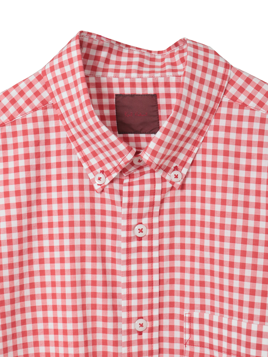 ギンガムチェックシャツブラウス 詳細画像 クロ 3