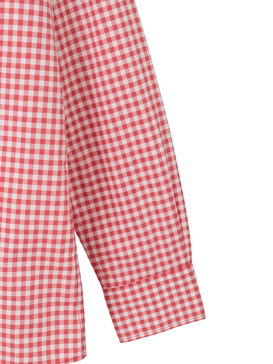 ギンガムチェックシャツブラウス 詳細画像 クロ 4