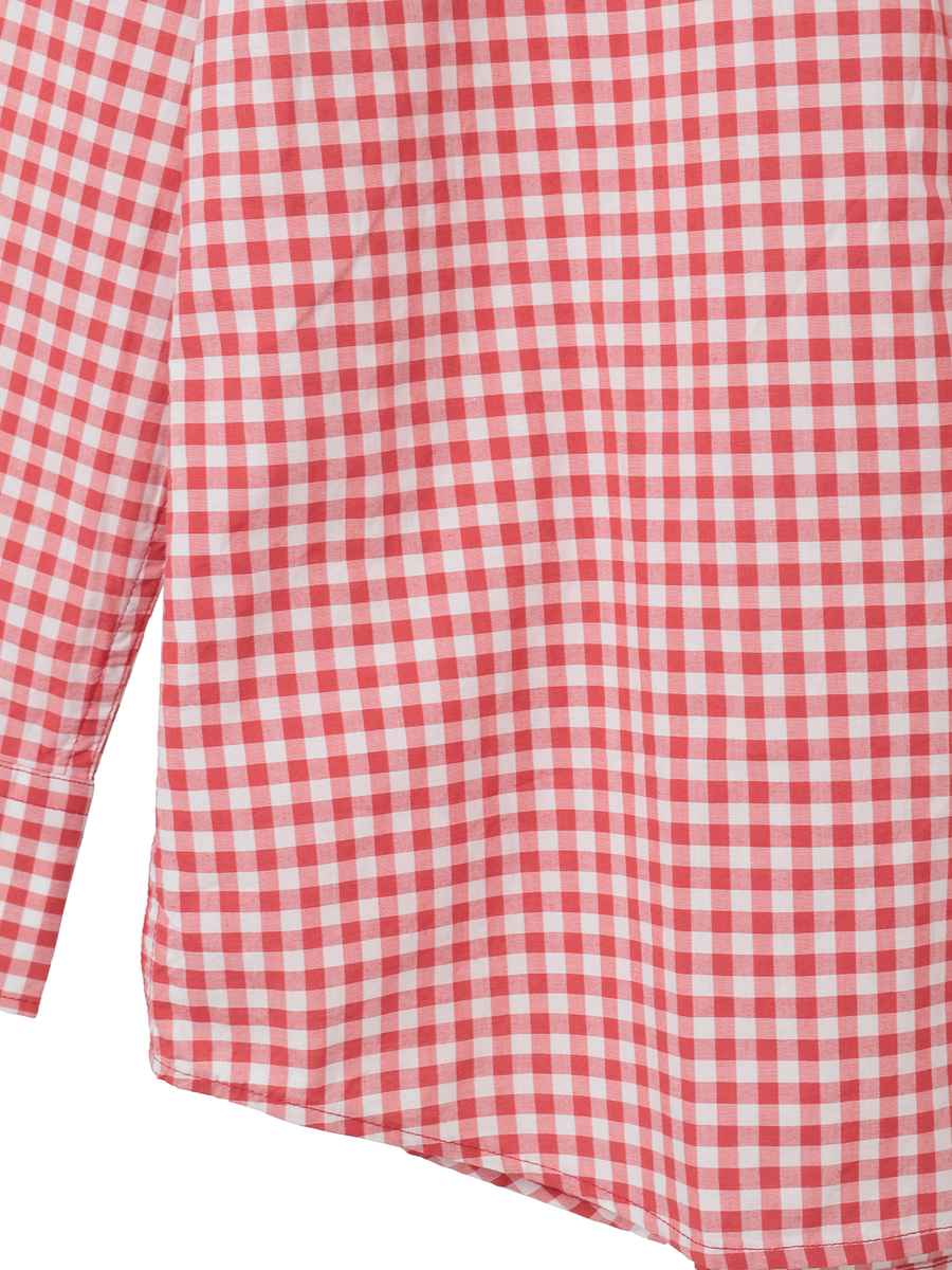 ギンガムチェックシャツブラウス 詳細画像 クロ 5