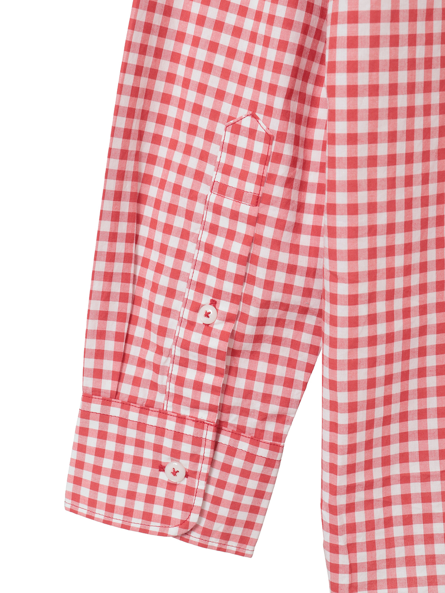 ギンガムチェックシャツブラウス 詳細画像 クロ 6