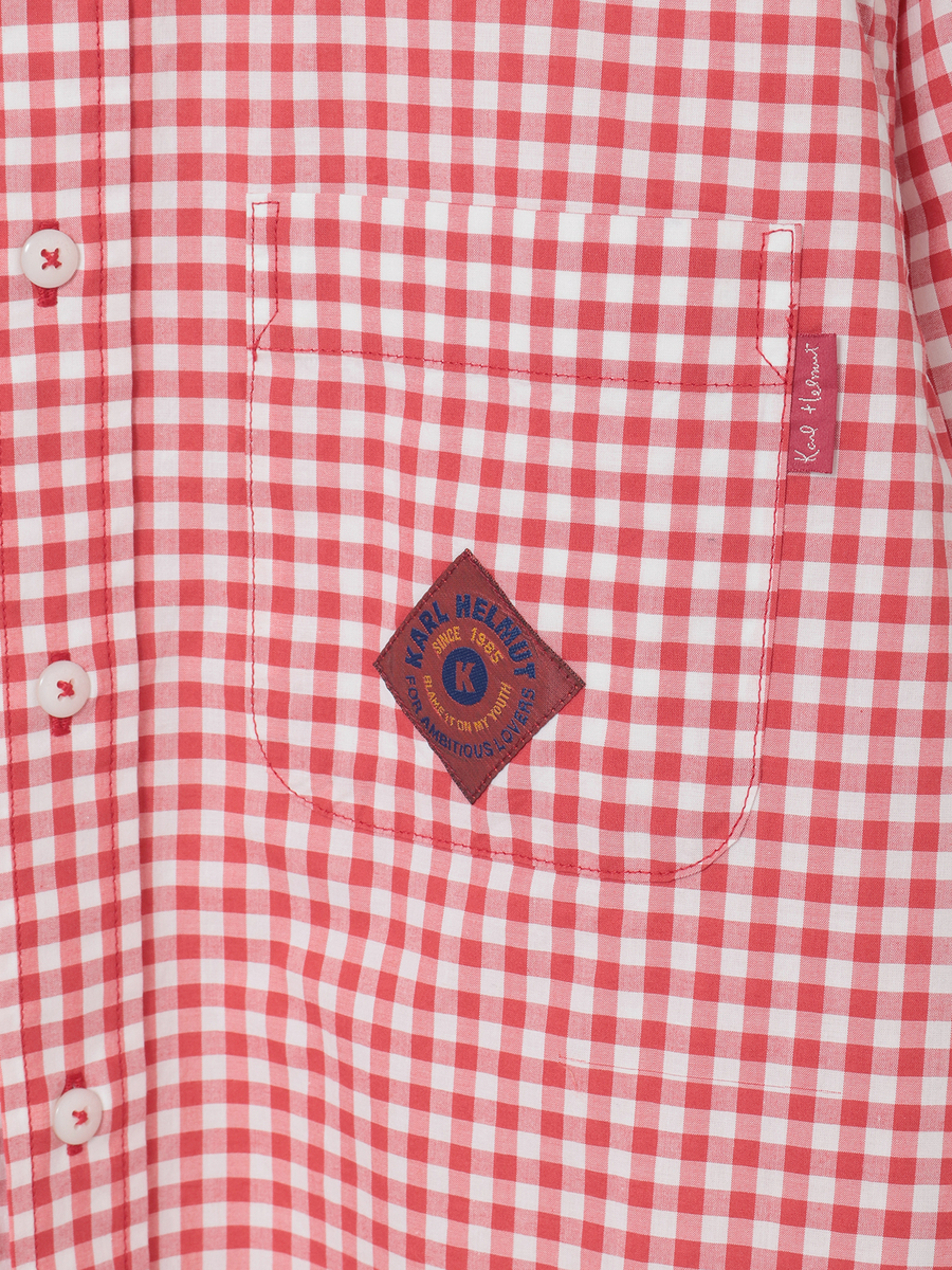 ギンガムチェックシャツブラウス 詳細画像 クロ 7