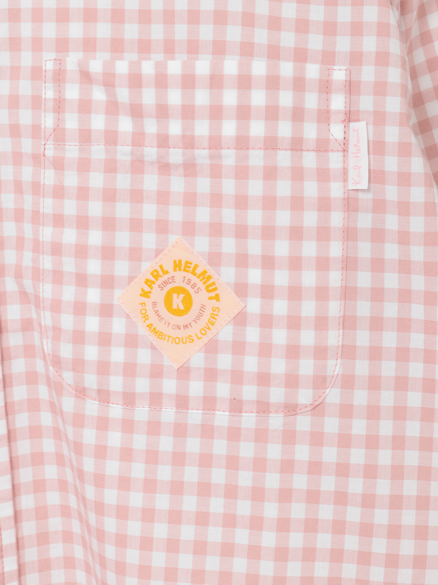 ギンガムチェックシャツブラウス 詳細画像 クロ 8