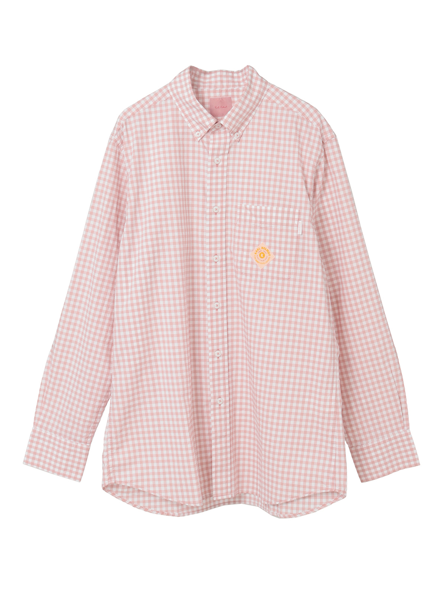 ギンガムチェックシャツブラウス 詳細画像 ピンク 1