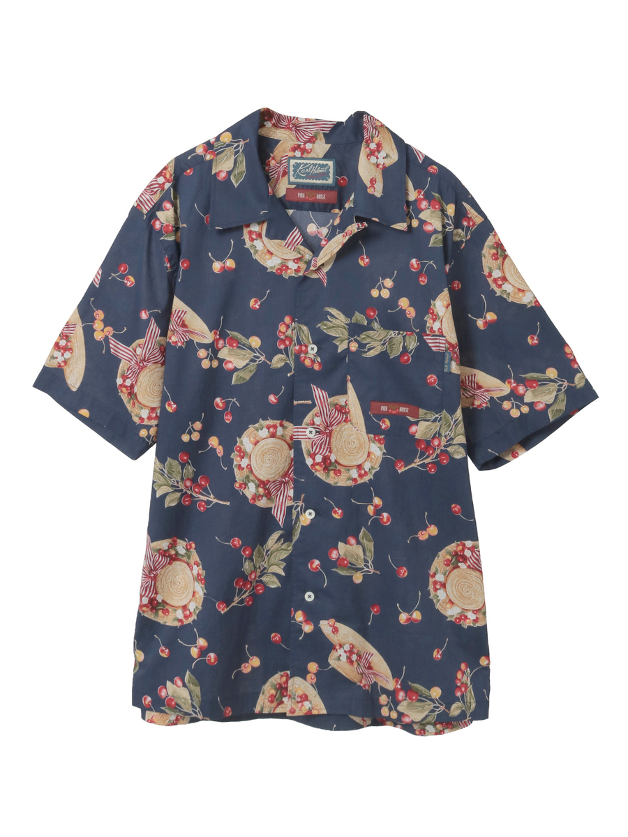 さくらんぼの日曜日プリントシャツブラウス 詳細画像 ピンク 1