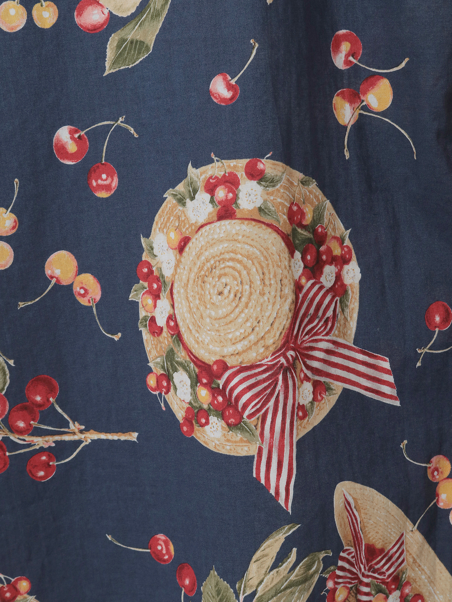 さくらんぼの日曜日プリントシャツブラウス 詳細画像 ピンク 6